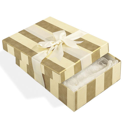 Casper Gold and Cream Dress Storage Box - Prom