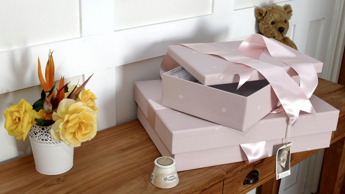 Dotti Pink Keepsake Box - Small